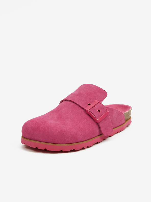 Ojju Temno roza ženski copati iz semiša OJJU