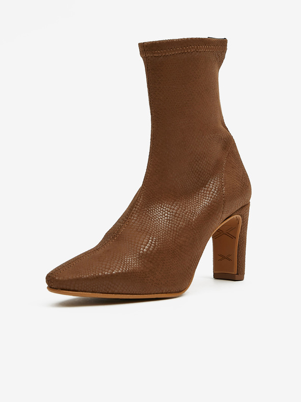 Ojju Rjavi gležnjarji iz semiša s kačjim vzorcem OJJU