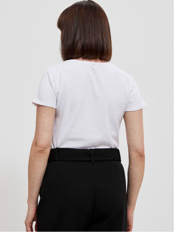 Moodo Bela ženska majica s potiskom Moodo