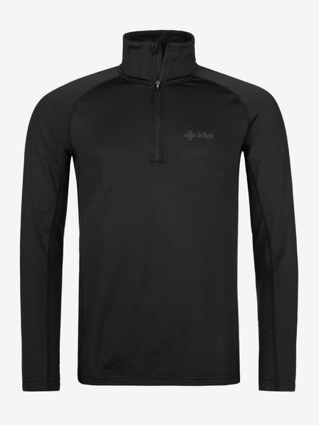 Kilpi Črna moška športna majica s pokončnim ovratnikom Kilpi WILLIE