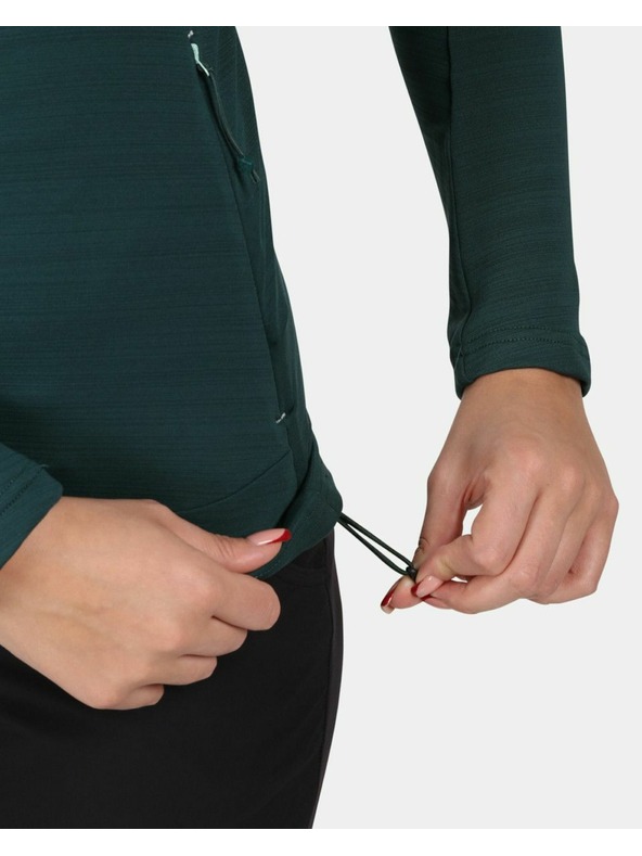 Kilpi Dámska funkčná mikina s kapucou Kilpi MEMPHIS Tmavo zelená