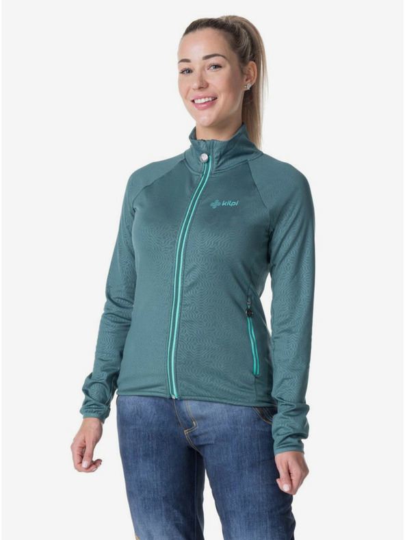 Kilpi Črna ženska športna jopa s kapuco KILPI JUNIE