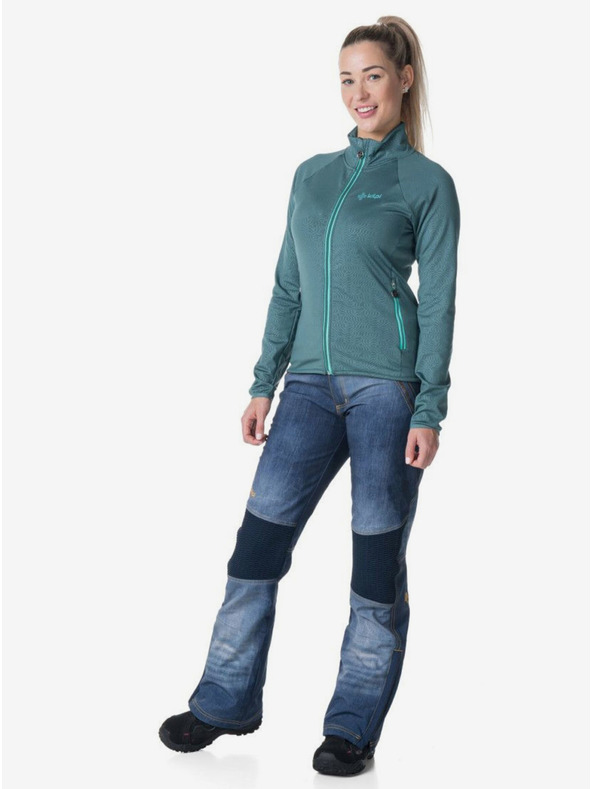 Kilpi Črna ženska športna jopa s kapuco KILPI JUNIE