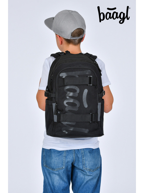 BAAGL  BAAGL Šolski nahrbtnik Skate Uni črna