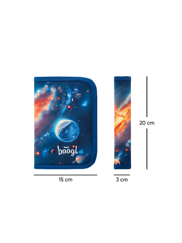 BAAGL  BAAGL SET 3 AIRY Vesolje: nahrbtnik, peresnica, vrečka