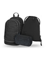 BAAGL  BAAGL SET 3 Core Uni črna: nahrbtnik, peresnica, vrečka