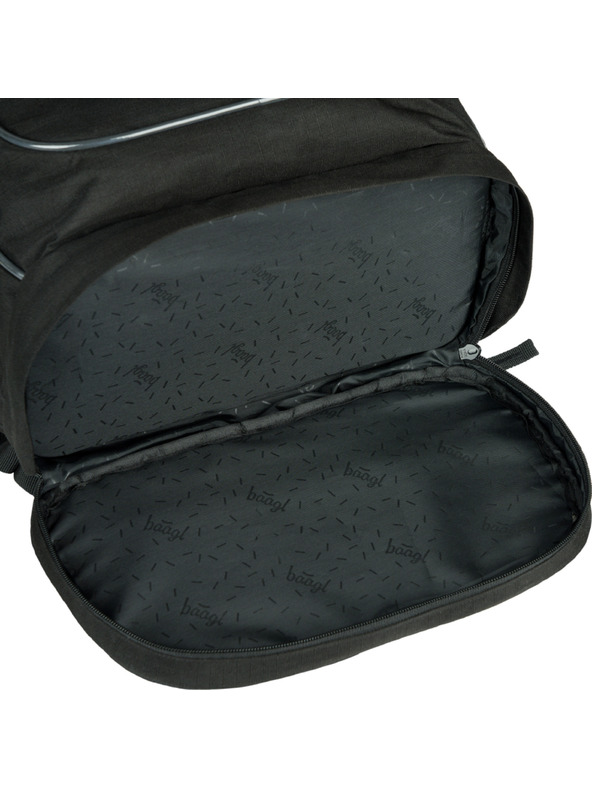 BAAGL  BAAGL Šolski nahrbtnik Cubic Uni Črna