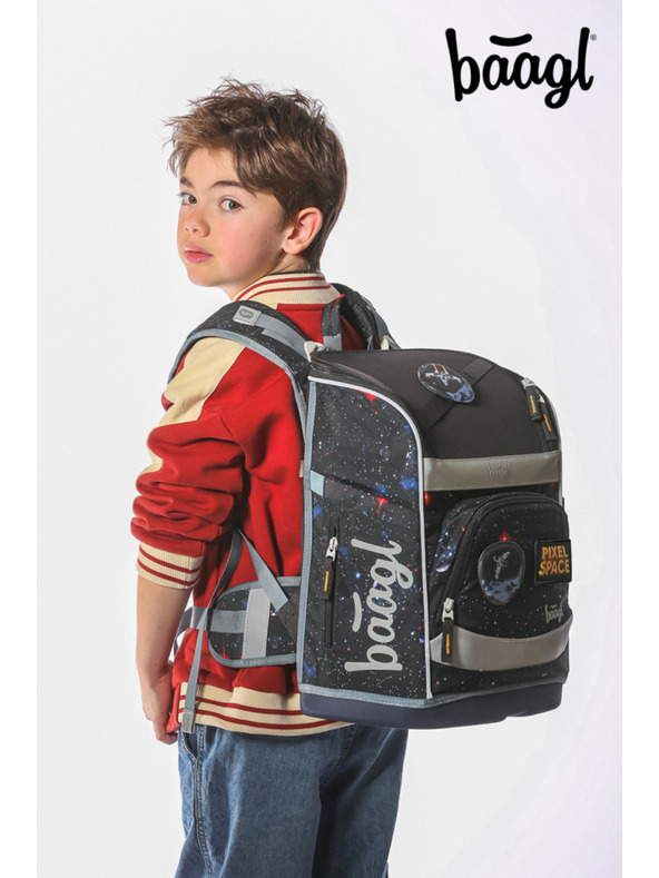 BAAGL  BAAGL Šolska torba Zippy plus Pixel Space
