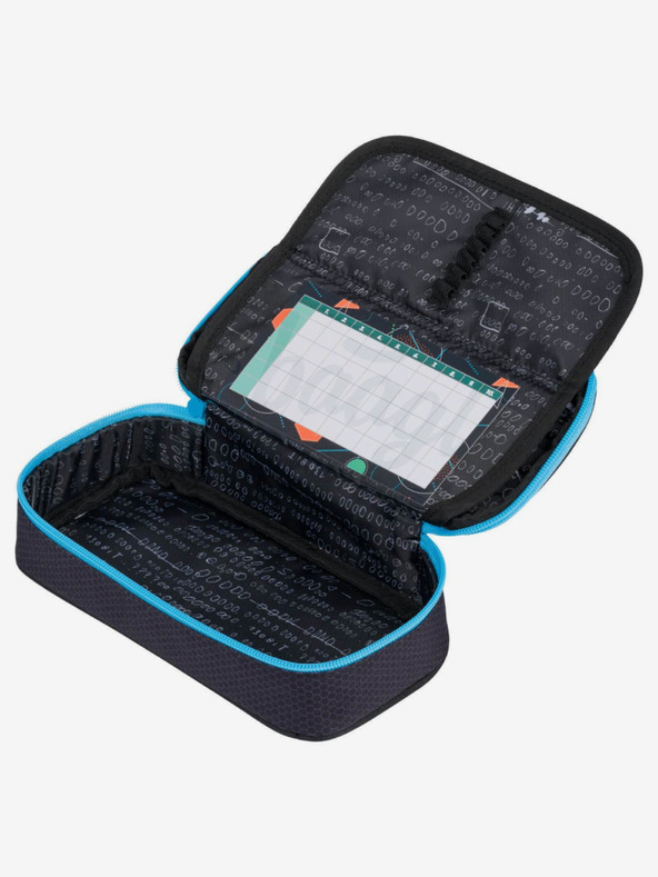 BAAGL  Črni 3 kompleti skate bluelight: nahrbtnik, peresnica, torba Baagl