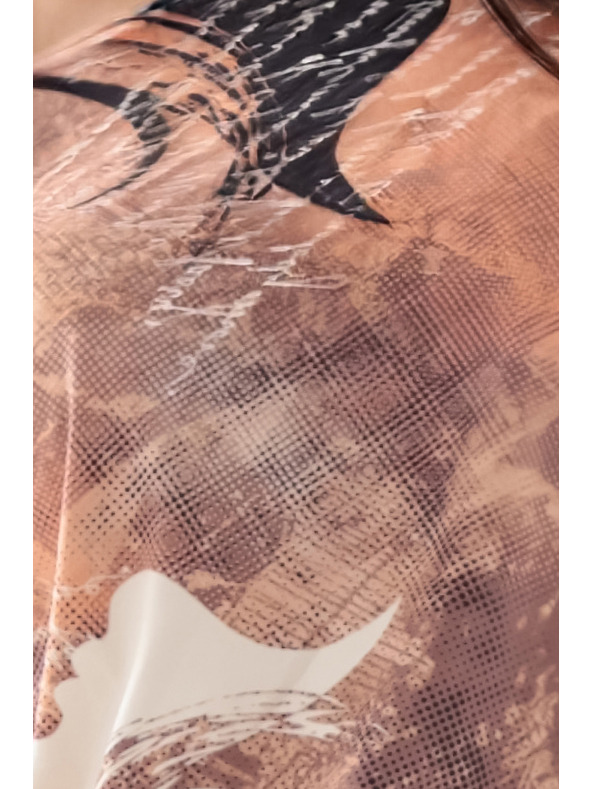 numoco Vzorčaste športne obleke z žepi in zavezovanjem