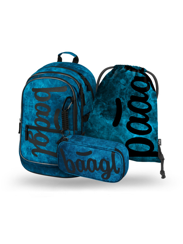 BAAGL  BAAGL 3 SET Core Ocean: nahrbtnik, peresnica, vrečka