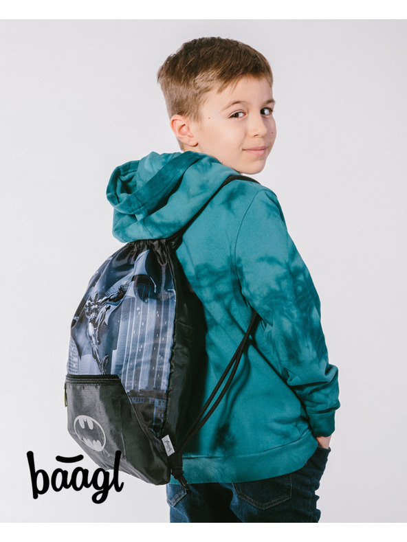 BAAGL  BAAGL 3 SET Zippy Batman Dark City: nahrbtnik, peresnica, vrečka