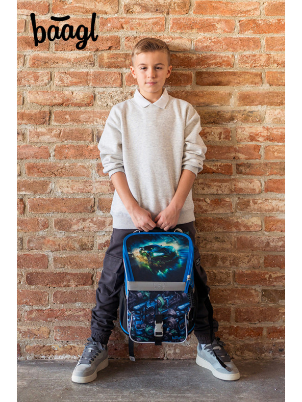 BAAGL  BAAGL Šolska torba Zippy Dirkaški avto