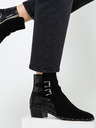 CAMAIEU Črni gležnarji z zaponkami CAMAIEU
