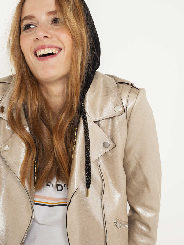 CAMAIEU Bež metalik jakna CAMAIEU