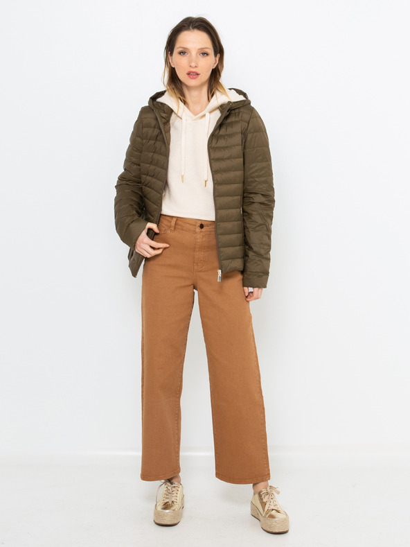 CAMAIEU Kaki prešita jakna CAMAIEU