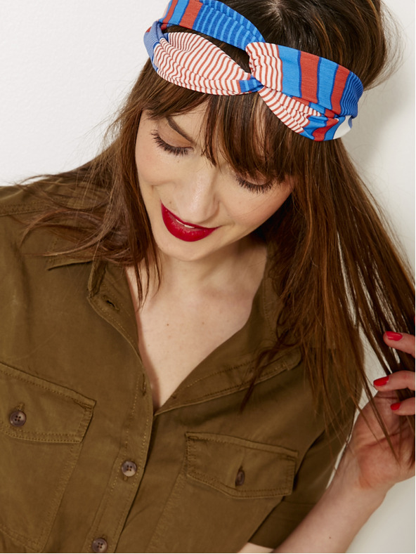 CAMAIEU Modro-rožnat trak za lase CAMAIEU