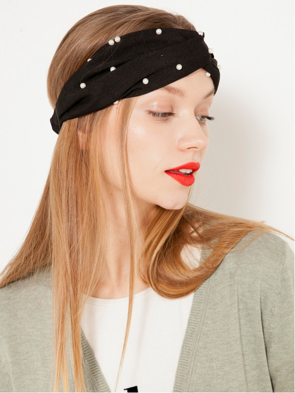 CAMAIEU Črn trak za lase CAMAIEU