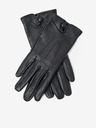 CAMAIEU Črne usnjene rokavice CAMAIEU