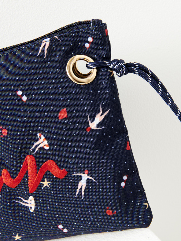 CAMAIEU Temno modra clutch torbica CAMAIEU