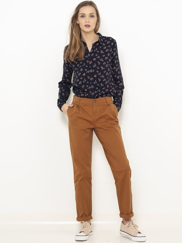 CAMAIEU Rjave hlače CAMAIEU