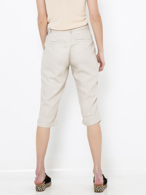 CAMAIEU Kremne 3/4 hlače CAMAIEU