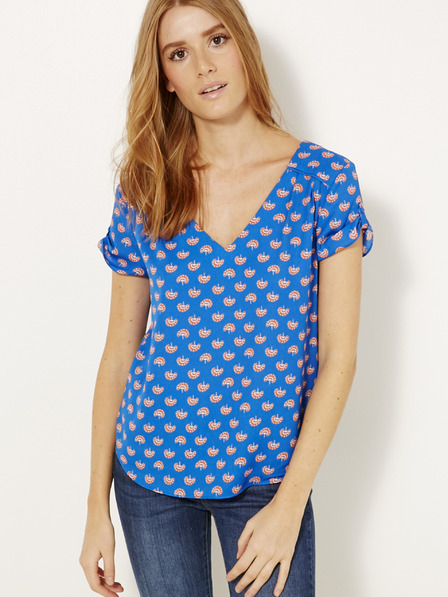 CAMAIEU Modra vzorčasta bluza CAMAIEU