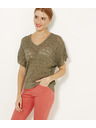 CAMAIEU Kaki bluza CAMAIEU