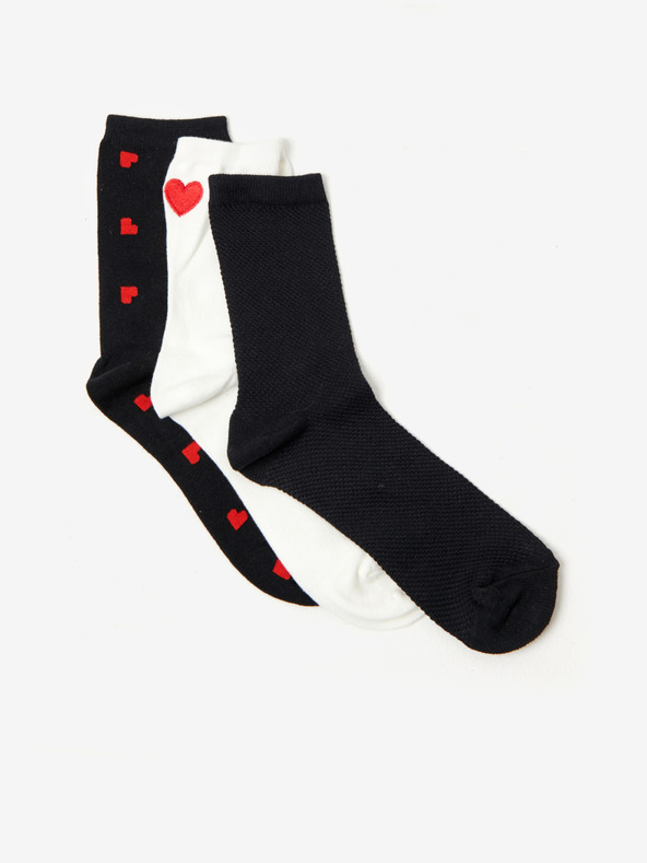 CAMAIEU Komplet treh visokih nogavic CAMAIEU