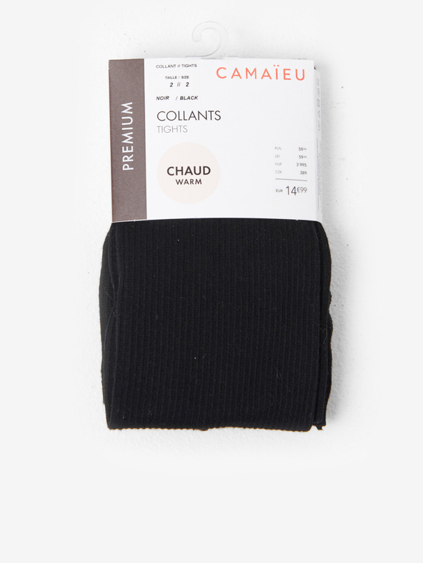 CAMAIEU Črne ženske nogavice CAMAIEU