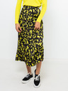 CAMAIEU Črno-rumeno vzorčasta maksi krila CAMAIEU