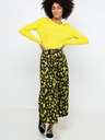 CAMAIEU Črno-rumeno vzorčasta maksi krila CAMAIEU