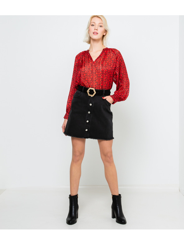 CAMAIEU Črna krila z gumbi CAMAIEU