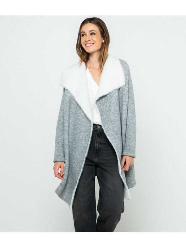 CAMAIEU Modro-bel kardigan CAMAIEU