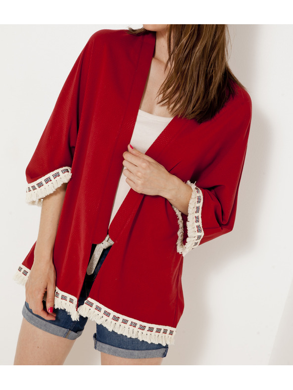 CAMAIEU Rdeče kimono CAMAIEU