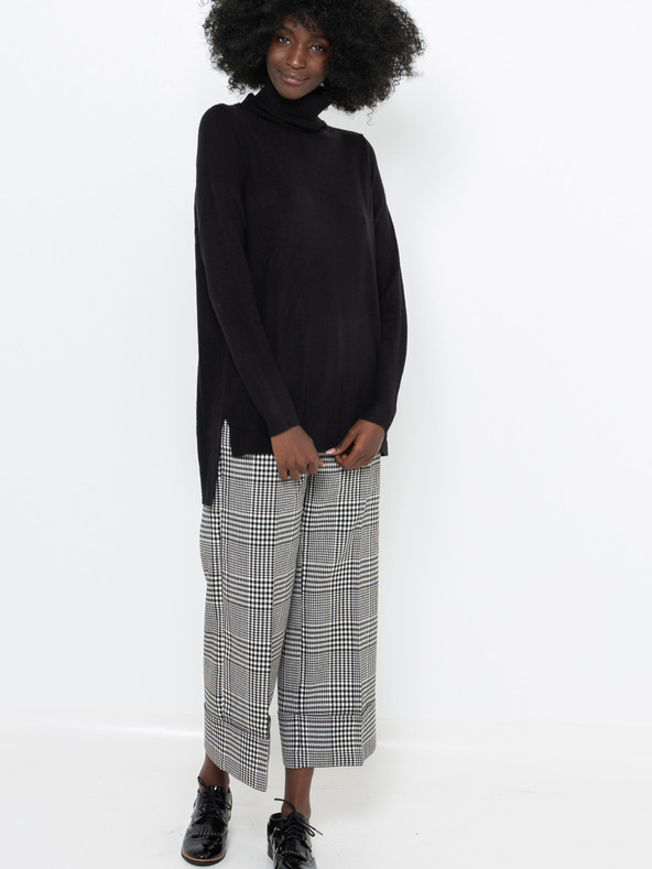 CAMAIEU Črn pulover CAMAIEU