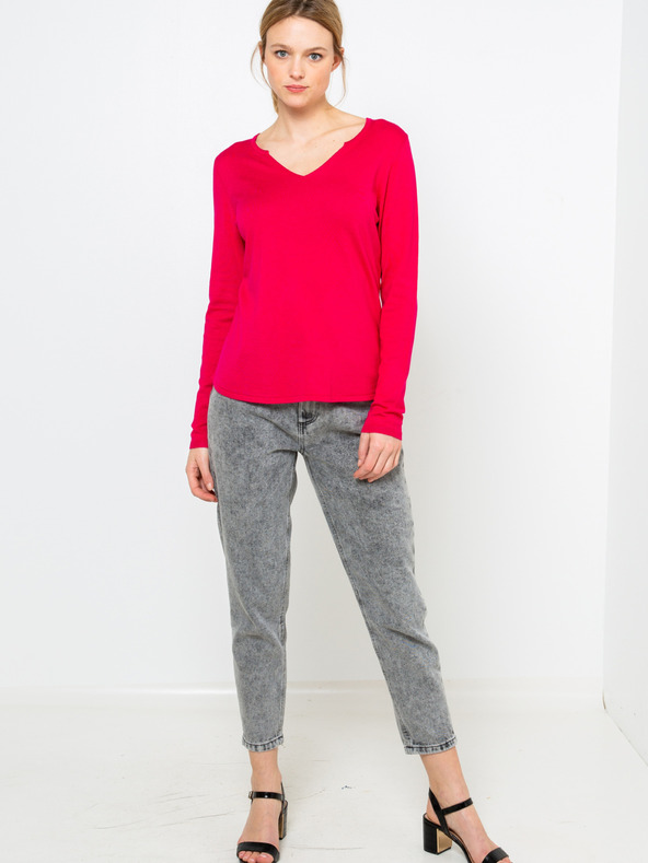 CAMAIEU Rožnat pulover CAMAIEU