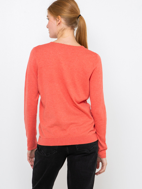 CAMAIEU Rdeč pulover CAMAIEU