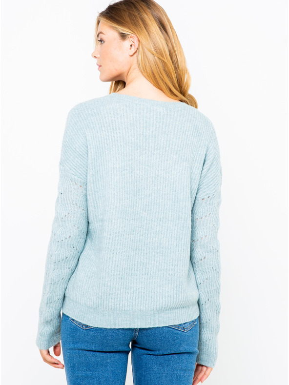 CAMAIEU Svetlo moder pulover CAMAIEU