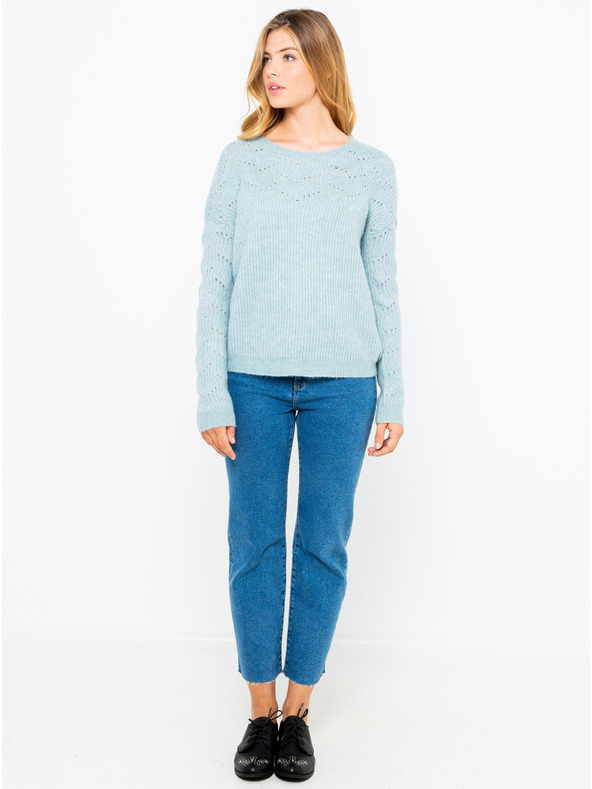 CAMAIEU Svetlo moder pulover CAMAIEU