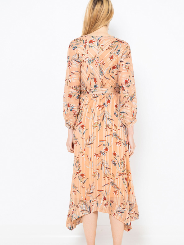 CAMAIEU Rožnate dolge obleke CAMAIEU