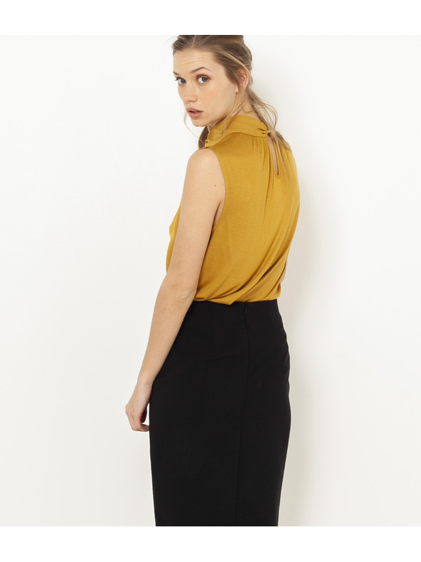 CAMAIEU Oranžna bluza