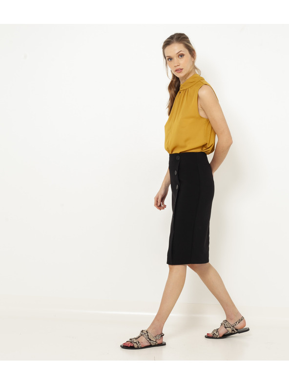 CAMAIEU Oranžna bluza