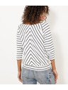 CAMAIEU Bela vzorčasta bluza CAMAIEU