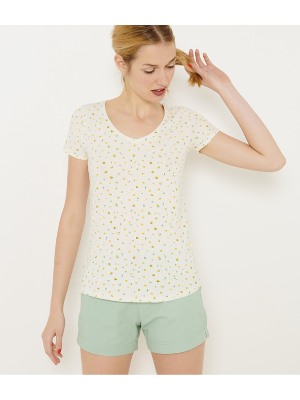 CAMAIEU Bela majica CAMAIEU