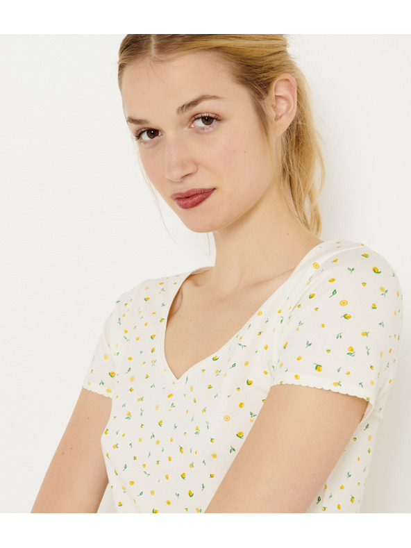 CAMAIEU Bela majica CAMAIEU