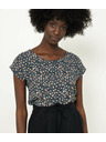CAMAIEU Črna vzorčasta srajca CAMAIEU