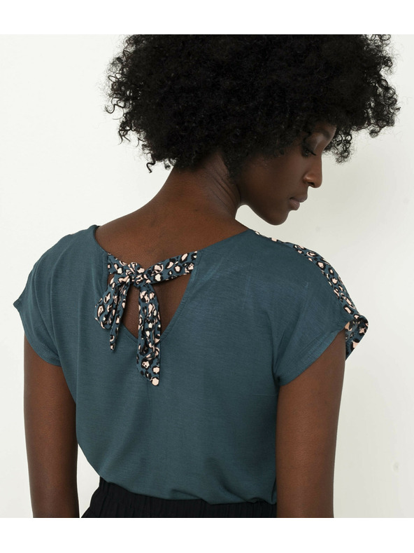 CAMAIEU Črna vzorčasta srajca CAMAIEU