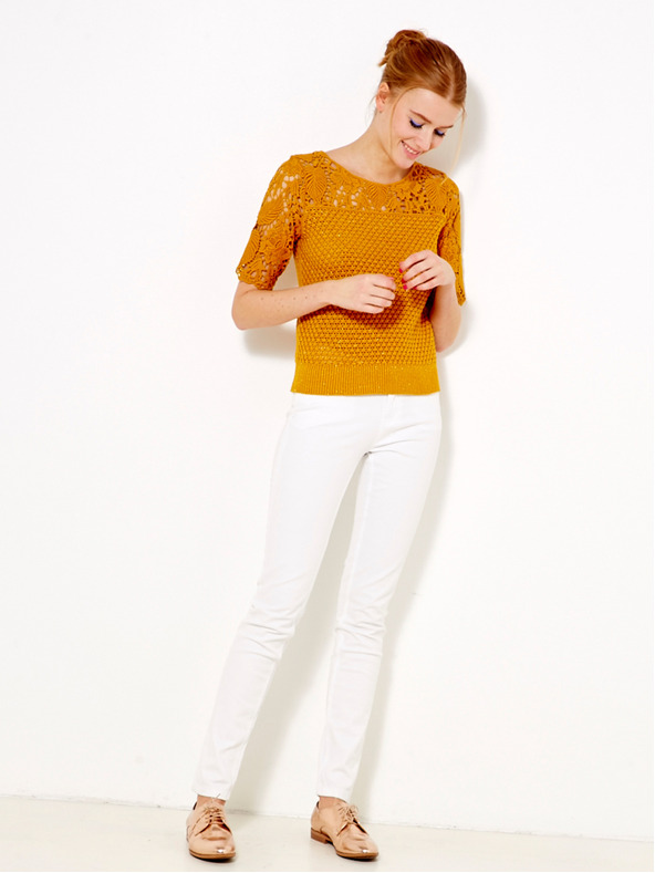 CAMAIEU Oranžna bluza CAMAIEU