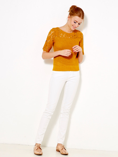 CAMAIEU Oranžna bluza CAMAIEU